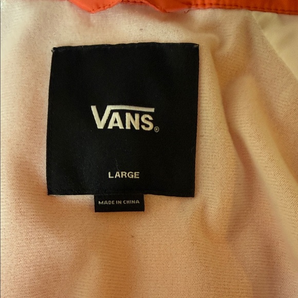 Vans Vibrant Coral/Orange Utility Rain Jacket (Unisex) - Picture 7 of 10